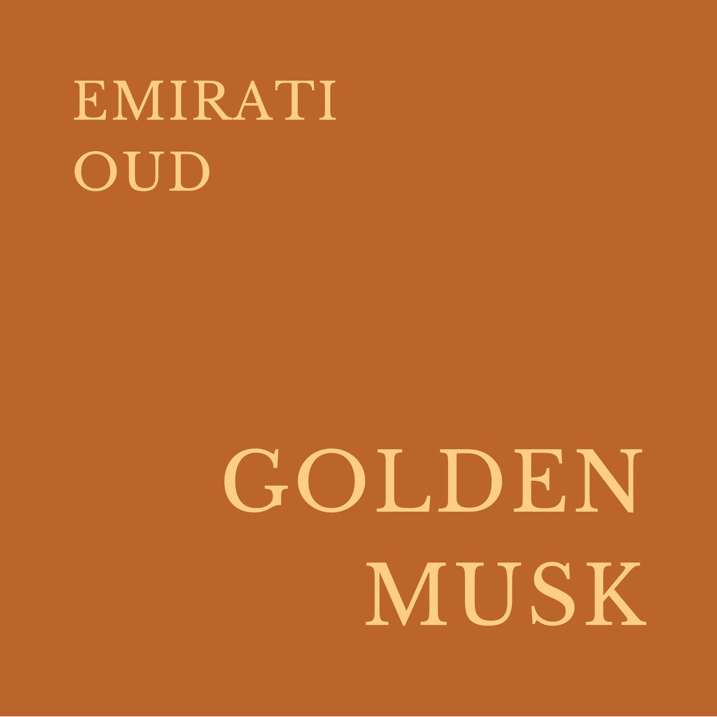 Golden Musk - OUD 5ml